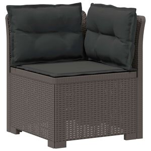 vidaXL 1-Vietis Sodo Sofas su Pagalvėlėmis, Atrodo kaip Ratano PP