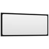 vidaXL Vonios kambario veidrodis, juodos spalvos, 90x1,5x37cm, MDP