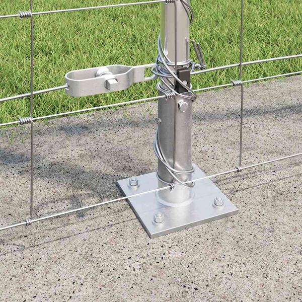 vidaXL Tvorelės stulpas Cinkuotas 25 x 1,4 m Plienas