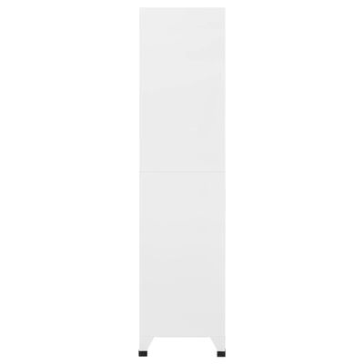 vidaXL Persirengimo spintelė, 6 skyrių, plieninė, 90x45x180 cm, pilka