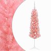vidaXL Dirbtinė siaura kalėdinė eglutė su žaisliuku 150 cm 150 LED