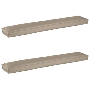 vidaXL Pallet pagalvių rinkinys 2 pcs Taupe 200 x 40 x 8 cm