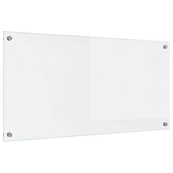 vidaXL Virtuvės užpakalinė plok&scaron;tė Skaidrus 100 x 50 cm