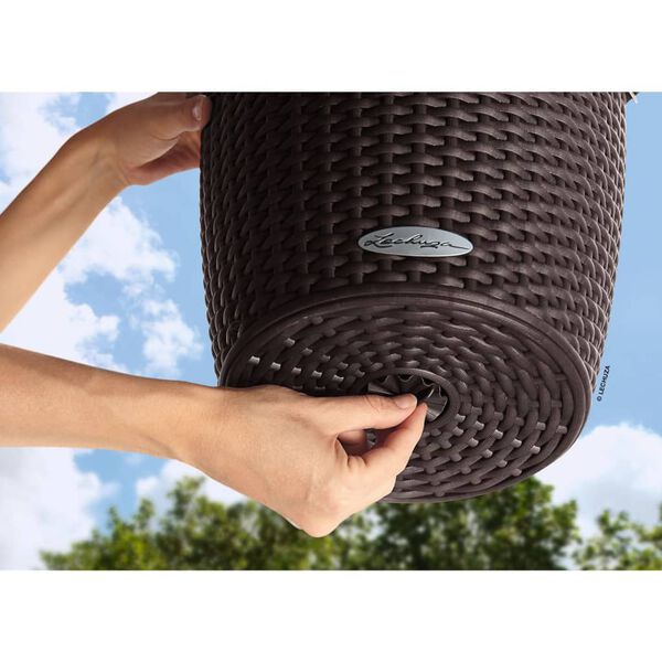 LECHUZA Pakabinamas vazonas NIDO Cottage 28 ALL-IN-ONE, moka spalvos