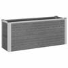 vidaXL Paauk&scaron;tinta sodo lova Pilka 100 x 30 x 22 cm WPC ir aliuminis