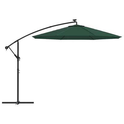 vidaXL Pakaitinis audinys gembiniam skėčiui, žalios spalvos, 350cm