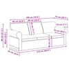 vidaXL Sofa 180cm 2 pcs &Scaron;viesiai pilka Metalas