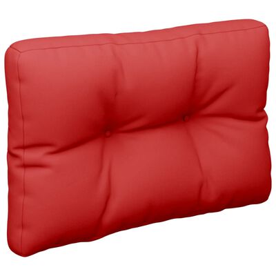 vidaXL Paletės pagalvėlė, raudonos spalvos, 50x40x12cm, audinys