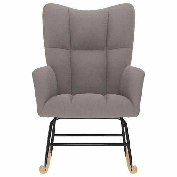 vidaXL Supama kėdė, taupe spalvos, audinys