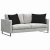 vidaXL Sofa Pagalvės 2 pcs Juoda 70 x 50 cm audinys