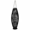 vidaXL Pakabinamas žibintas žvakei, juodas, 95cm, bambukas