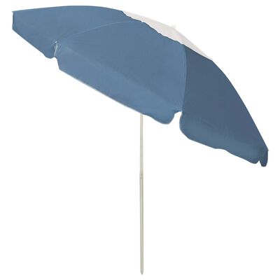 vidaXL Paplūdimio skėtis, mėlynos spalvos, 240cm