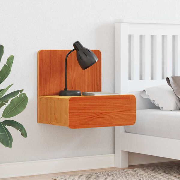 vidaXL Naktinis staliukas 2 pcs Va&scaron;ko ruda 44 x 32,5 x 40 cm