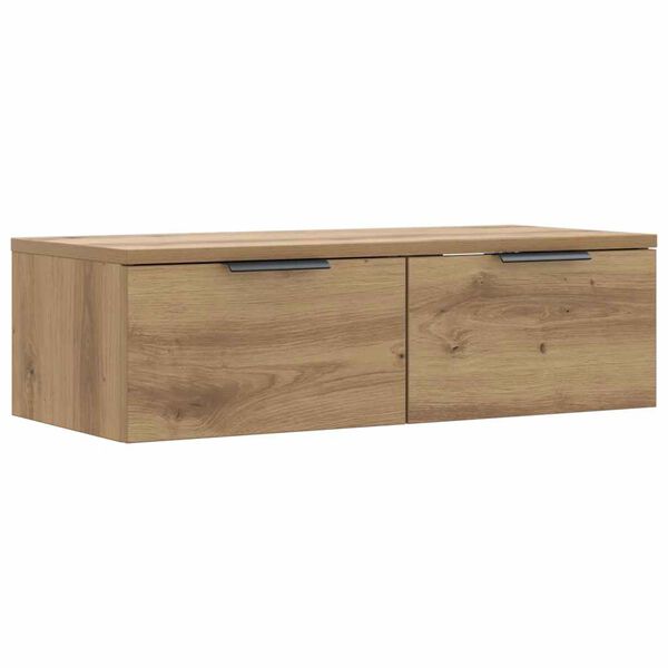 vidaXL Sieninė spintelė, artisano ąžuolo, 68x30x20cm, apdirbta mediena