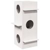 vidaXL Cat House White 43x43x90 cm Pu&scaron;ies masyvo