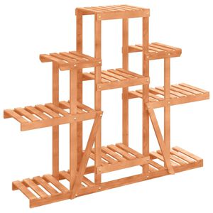 vidaXL Gėlių stovas, 110x25x96cm, eglės medienos masyvas