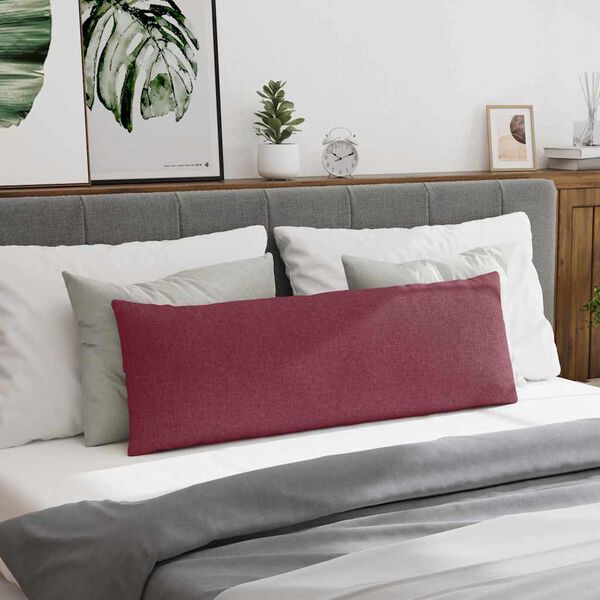 vidaXL Sofa Pagalvės 2 pcs Vyno raudona 120 x 40 cm audinys