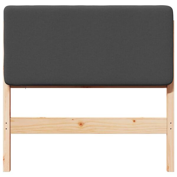 vidaXL Apmu&scaron;ta lovos galvūgalis Ruda ir tamsiai pilka 80 cm