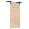 vidaXL Slankios durys Natūrali 80 x 208 cm Pu&scaron;ies medienos masyvas