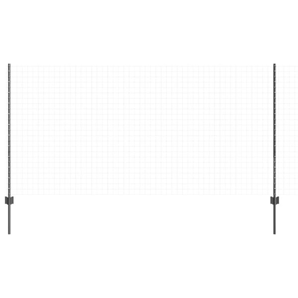vidaXL Tvorelės stulpas 11 pcs Pilka 120 cm Plienas