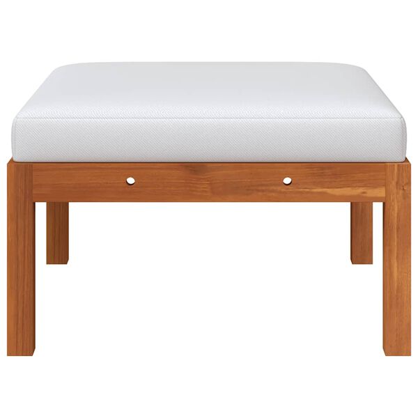 vidaXL 3 dalių sodo poilsio baldų komplektas su pagalvėlėmis, akacijos mediena ir virvė