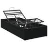 vidaXL Elektrinis reguliuojamas lovos rėmas Juoda 200 x 90 x 33,5 cm