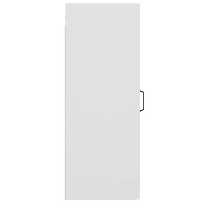 vidaXL Pakabinama sieninė spintelė, baltos spalvos, 34,5x34x90cm