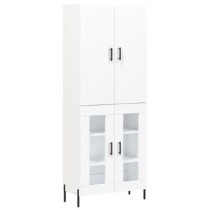 vidaXL Komoda, baltos spalvos, 69,5x34x180cm, apdirbta mediena