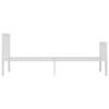 vidaXL Lovos rėmas, baltos spalvos, 90x200cm, metalas