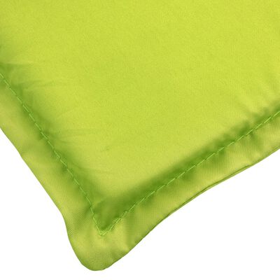 vidaXL Saulės gulto čiužinukas, ryškiai žalias, 200x60x3cm, audinys