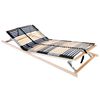vidaXL Lamelinis lovos pagrindas Ruda 90 x 190 cm Kietas bukas medis