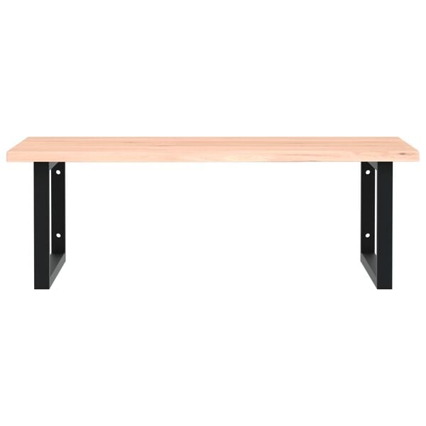 vidaXL Lentyna praustuvui, plienas ir ąžuolo medienos masyvas