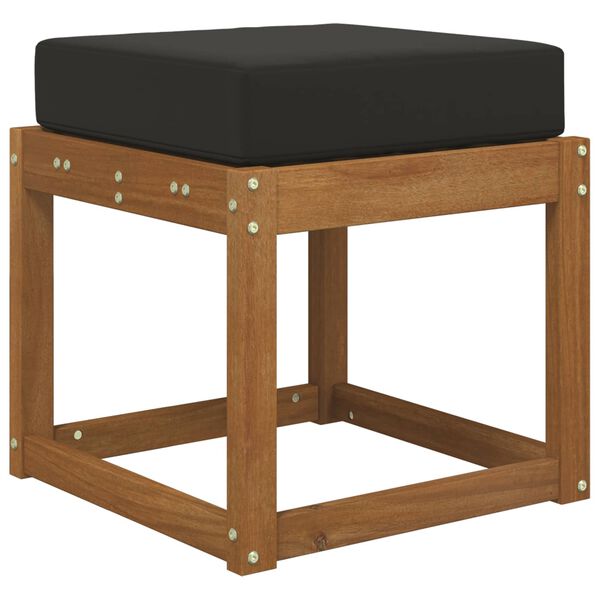 vidaXL Lauko Sėdimosios Pagalvė Juodas 40 x 40 x 8 cm 100% poliesteris