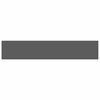 vidaXL Pakabinama sieninė lentyna, pilka, 120x23,5x3,8cm, MDF, blizgi