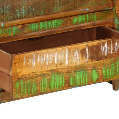 vidaXL Spintelė su stalčiais, spalvota, 60x33x75cm, perdirbta mediena