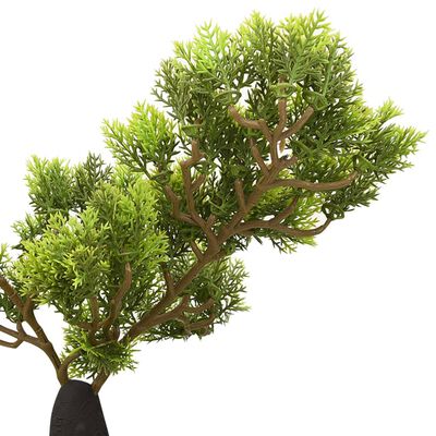 vidaXL Dirbtinis kiparisinis bonsai medelis su vazonu, 60cm, žalias