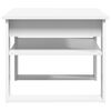 vidaXL Kavos staliukas Balta 64 x 54 x 44 cm Apdirbta mediena