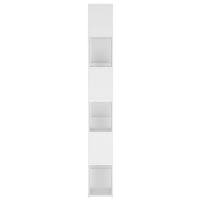 vidaXL Spintelė knygoms/kambario pertvara, balta, 100x24x188cm
