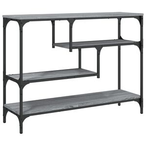 vidaXL Konsolinis staliukas, pilkas ąžuolo, 100x30x75cm, mediena