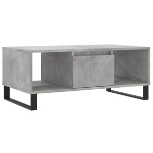 vidaXL Kavos staliukas, betono pilkas, 90x50x36,5cm, apdirbta mediena
