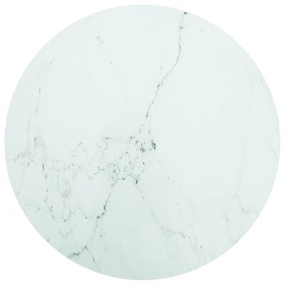 vidaXL Stalviršis, baltas, 70x0,8cm, grūdintas stiklas