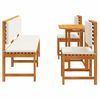 vidaXL Sodo Bistro Rinkinys 5 pcs Ruda akacijos medienos masyvas