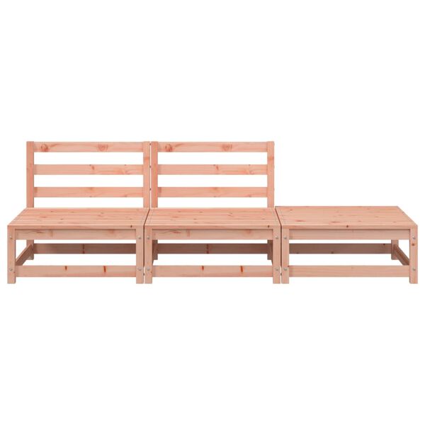 vidaXL Sodo sofos dalis su pakoja, douglas eglės masyvas, be porankių