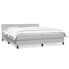 vidaXL Box Spring Lova su čiužiniu &Scaron;viesiai pilka 200x210 cm Velvet