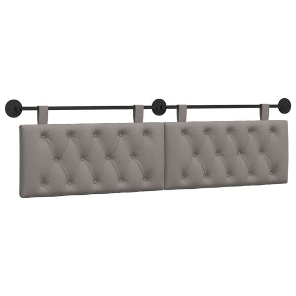 vidaXL Kabantysis galvūgalis Taupe 170 x 55 x 7 cm audinys