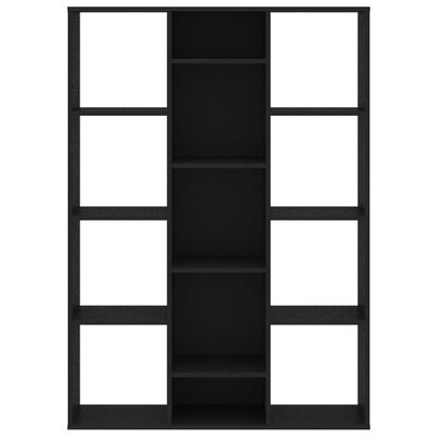vidaXL Kambario pertvara/knygų spintelė, juoda, 100x24x140cm, MDP