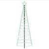 vidaXL LED Kalėdų medis 180 cm 168 LED Įvairių spalvų Plienas Juoda