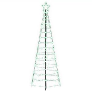 vidaXL LED Kalėdų medis 180 cm 168 LED Įvairių spalvų Plienas Juoda