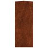 vidaXL Sodo lovelis, 30x26x75cm, Corten plienas