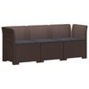 vidaXL 3-vietė sodo sofa su pagalvėlėmis, Rattan i&scaron;vaizda PP Ruda